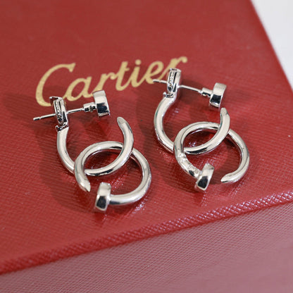[sparkle Jewelery]JUSTE NO DIAMOND DOUBLE EARRINGS