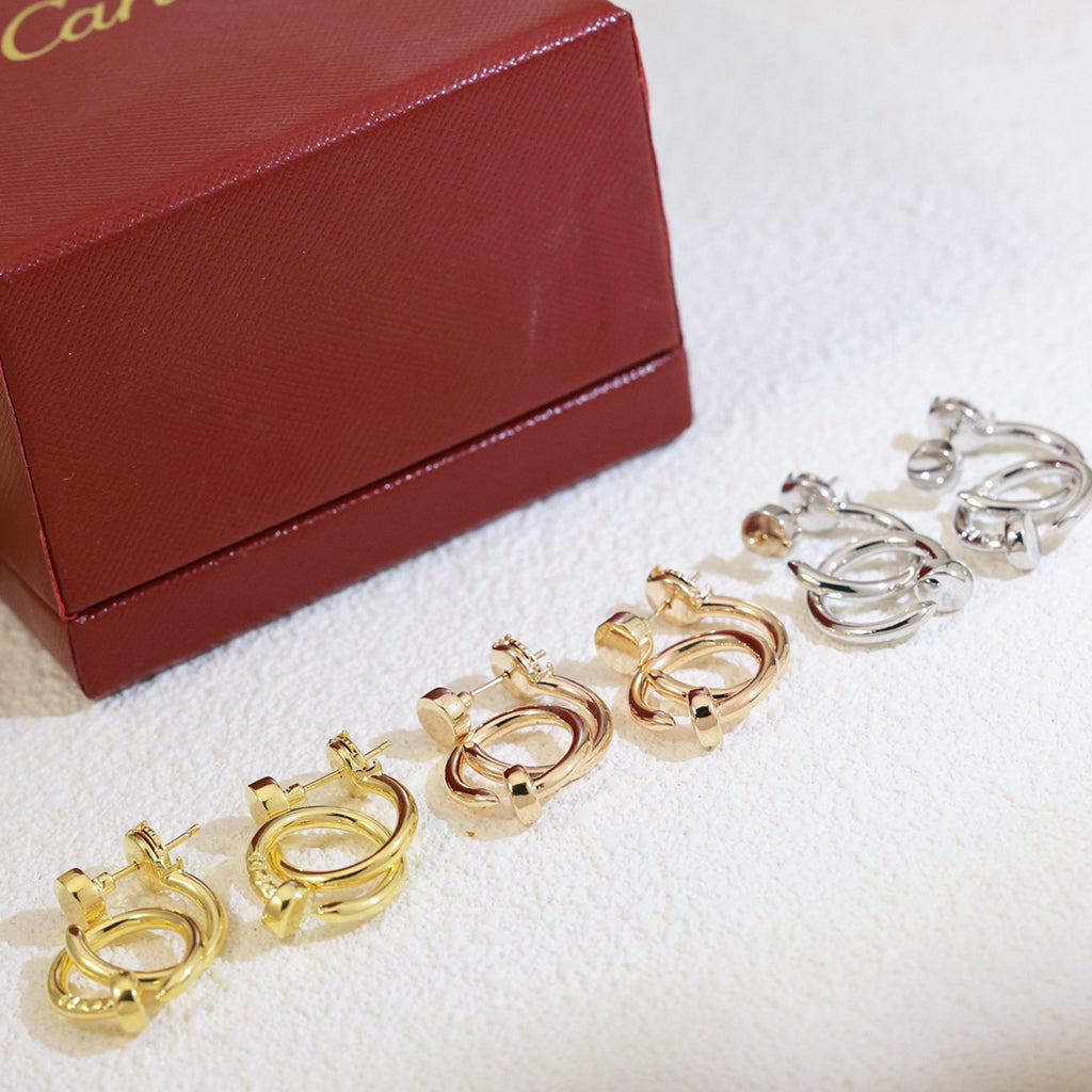 [sparkle Jewelery]JUSTE NO DIAMOND DOUBLE EARRINGS