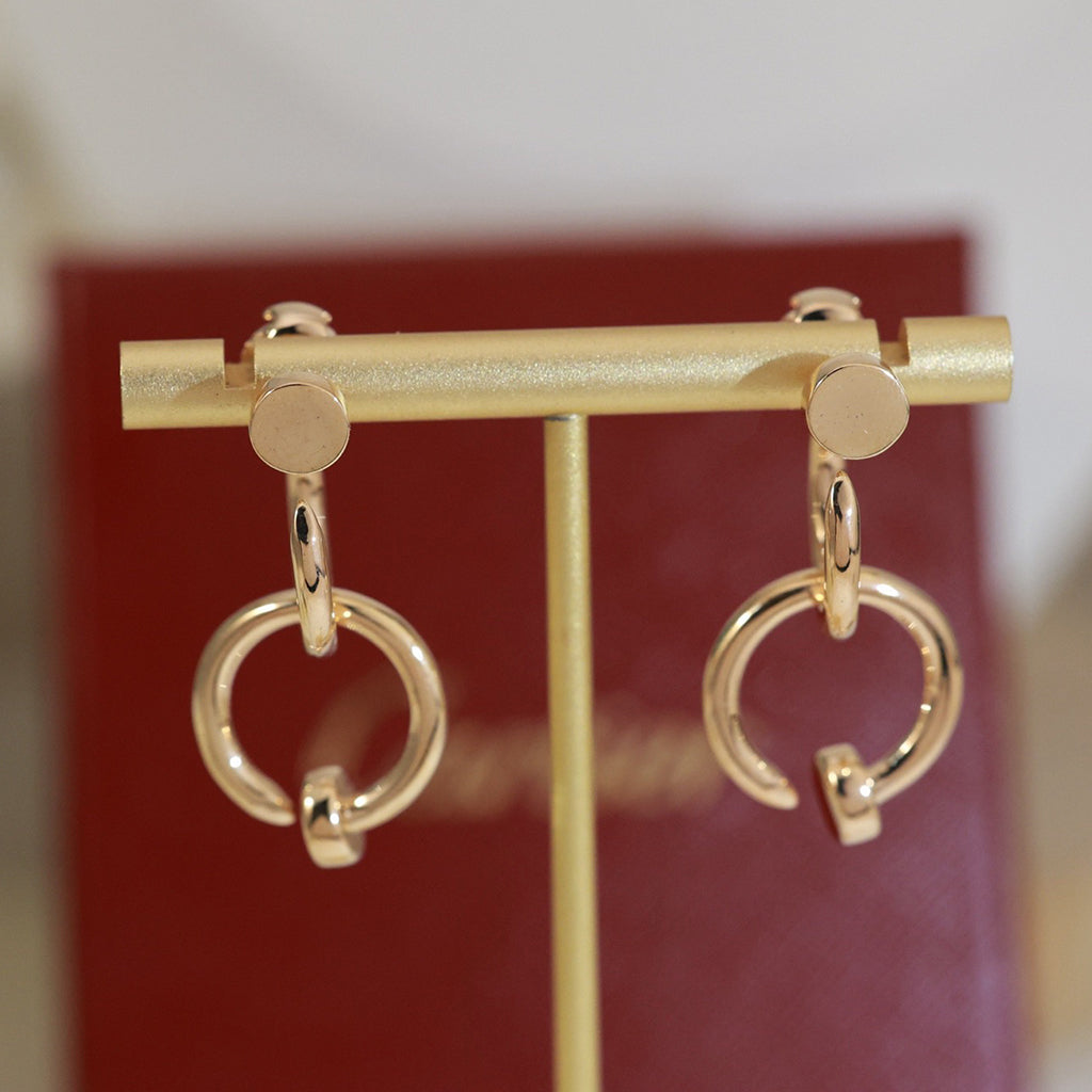 [sparkle Jewelery]JUSTE NO DIAMOND DOUBLE EARRINGS