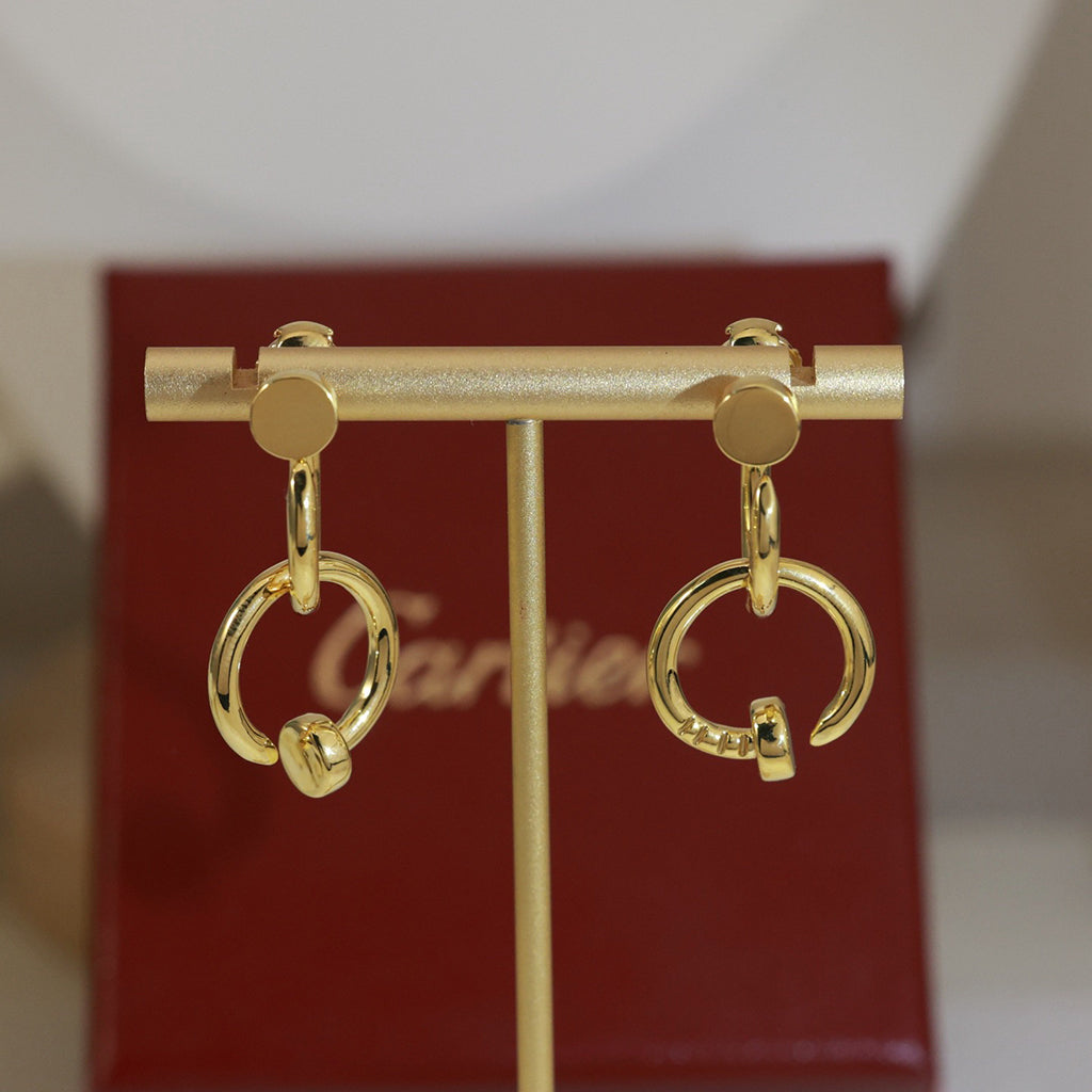 [sparkle Jewelery]JUSTE NO DIAMOND DOUBLE EARRINGS
