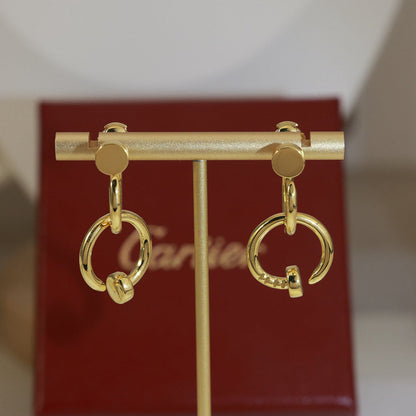 [sparkle Jewelery]JUSTE NO DIAMOND DOUBLE EARRINGS