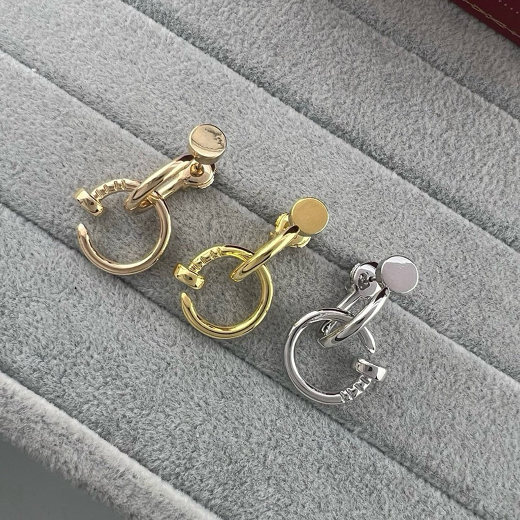 [sparkle Jewelery]JUSTE NO DIAMOND DOUBLE EARRINGS