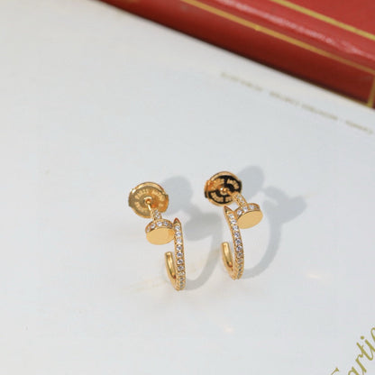 [sparkle Jewelery]JUSTE FULL DIAMOND DOUBLE EARRINGS