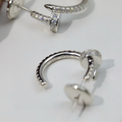 [sparkle Jewelery]JUSTE FULL DIAMOND DOUBLE EARRINGS