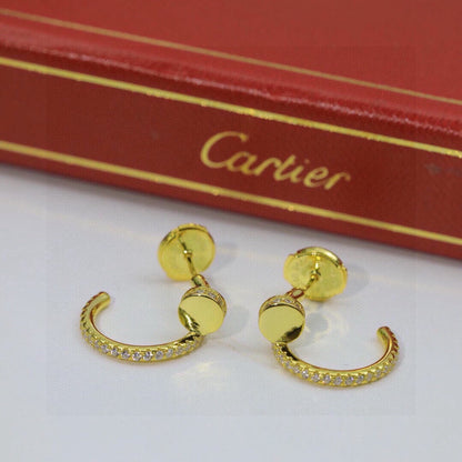[sparkle Jewelery]JUSTE FULL DIAMOND DOUBLE EARRINGS