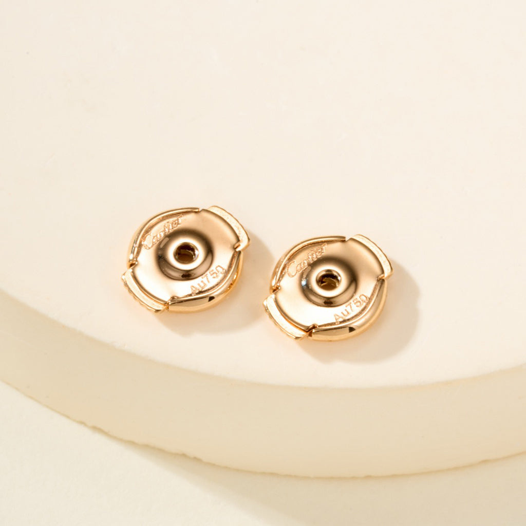 [sparkle Jewelery]JUSTE HALF DIAMOND DOUBLE EARRINGS