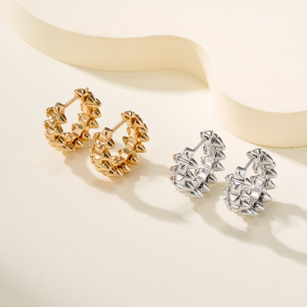 [sparkle Jewelery]CLASH MINI HOOP EARRINGS