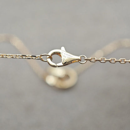 [sparkle Jewelery]LOVE DOUBLE RING HALF DIAMOND NECKLACE