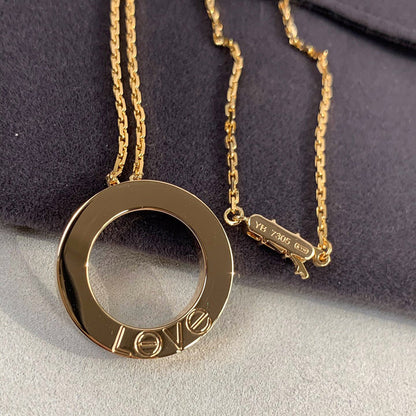 [sparkle Jewelery]LOVE NECKLACE 16MM 3 DIAMONDS