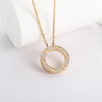 [sparkle Jewelery]LOVE NECKLACE 16MM  FULL DIAMOND