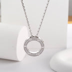 [sparkle Jewelery]LOVE NECKLACE 16MM  FULL DIAMOND