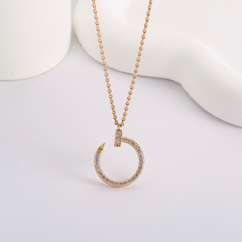 [sparkle Jewelery]JUSTE NECKLACE FULL DIAMOND