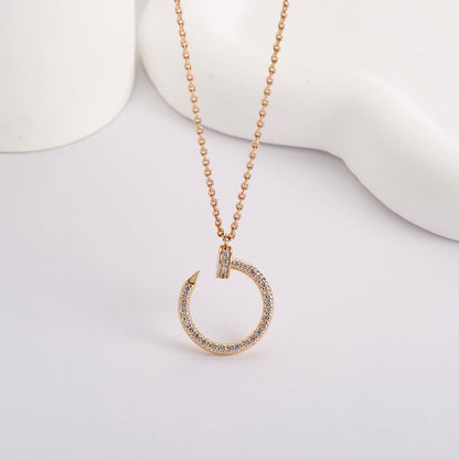 [sparkle Jewelery]JUSTE NECKLACE FULL DIAMOND