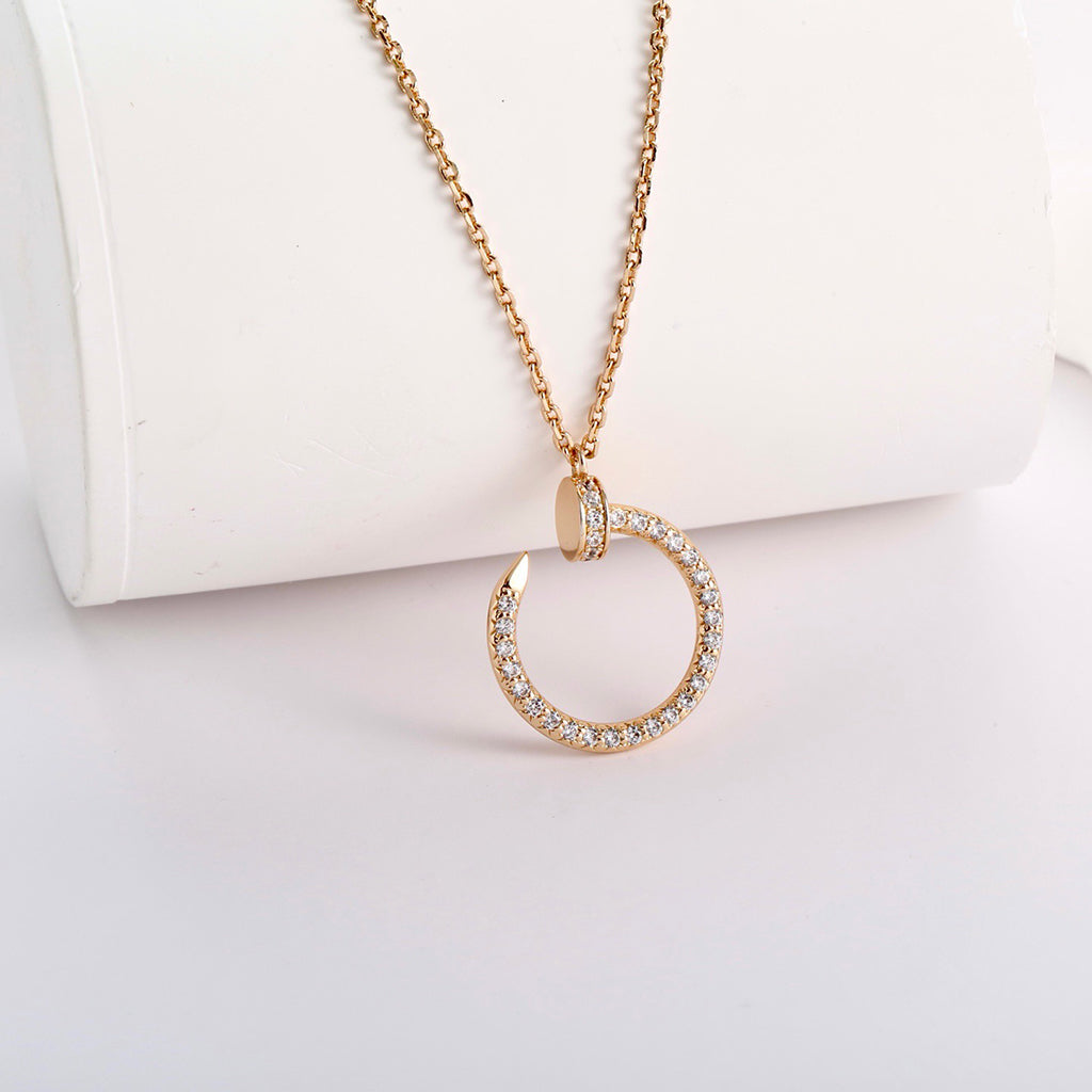 [sparkle Jewelery]JUSTE NECKLACE FULL DIAMOND