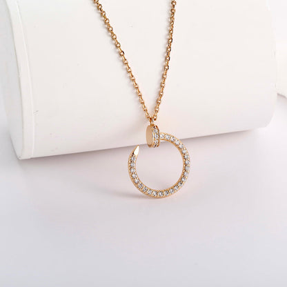 [sparkle Jewelery]JUSTE NECKLACE FULL DIAMOND