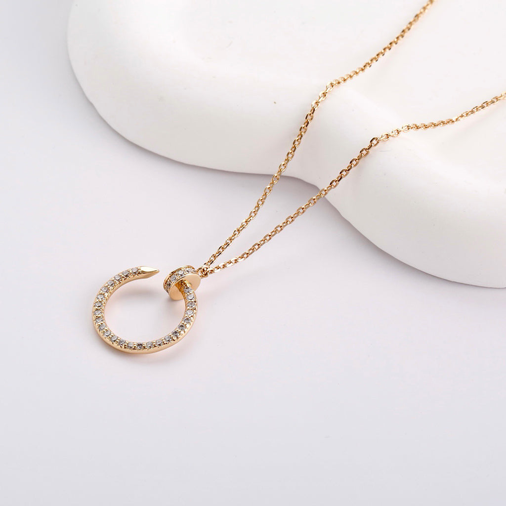 [sparkle Jewelery]JUSTE NECKLACE FULL DIAMOND