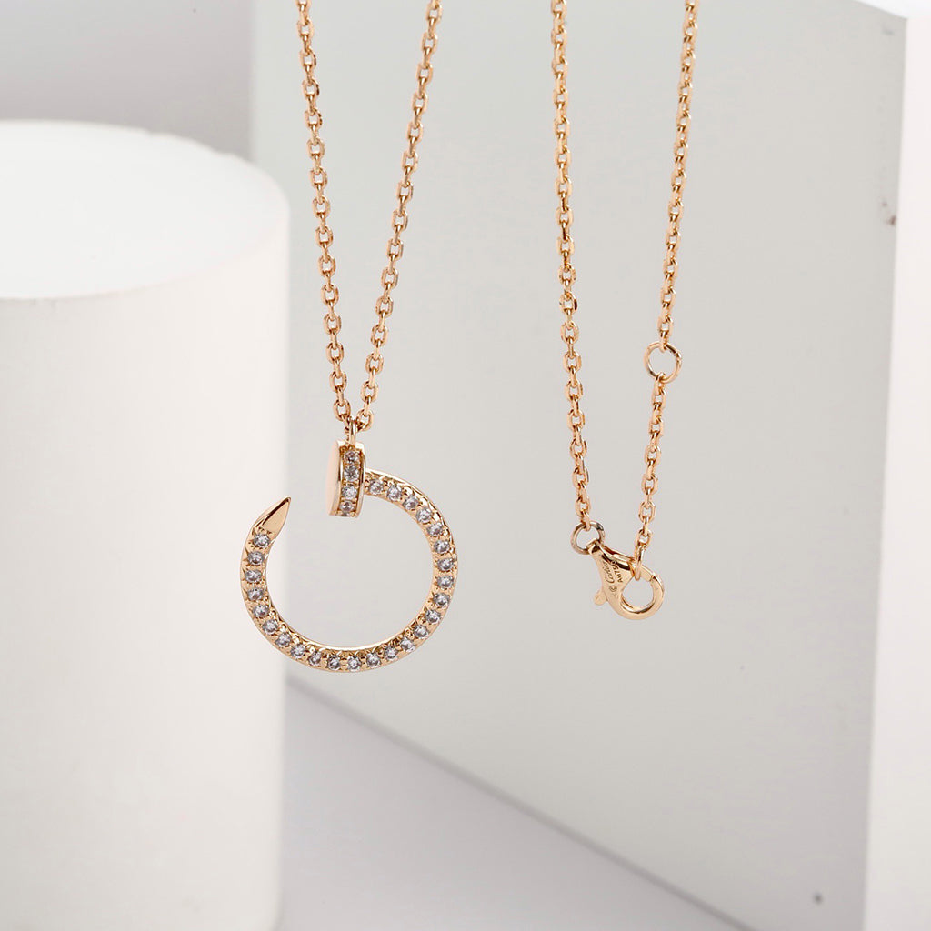 [sparkle Jewelery]JUSTE NECKLACE FULL DIAMOND