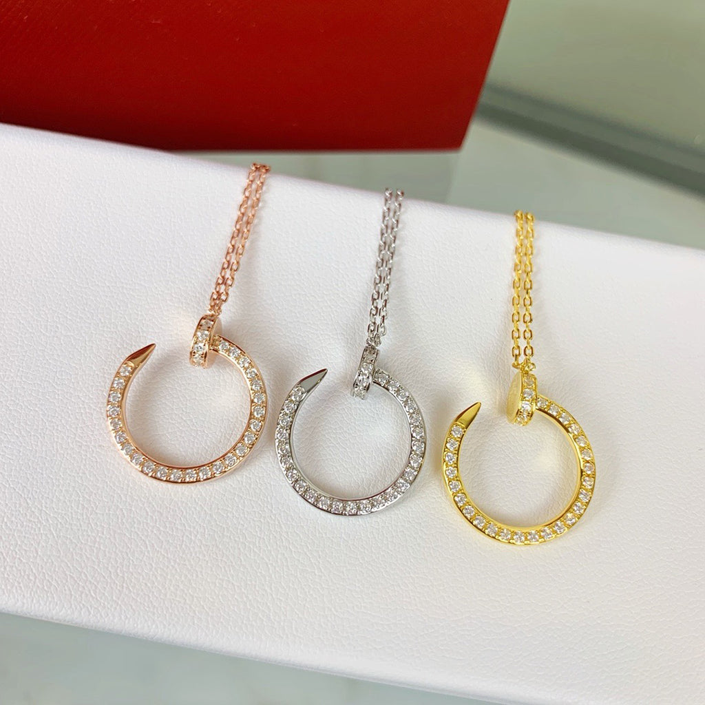 [sparkle Jewelery]JUSTE NECKLACE FULL DIAMOND