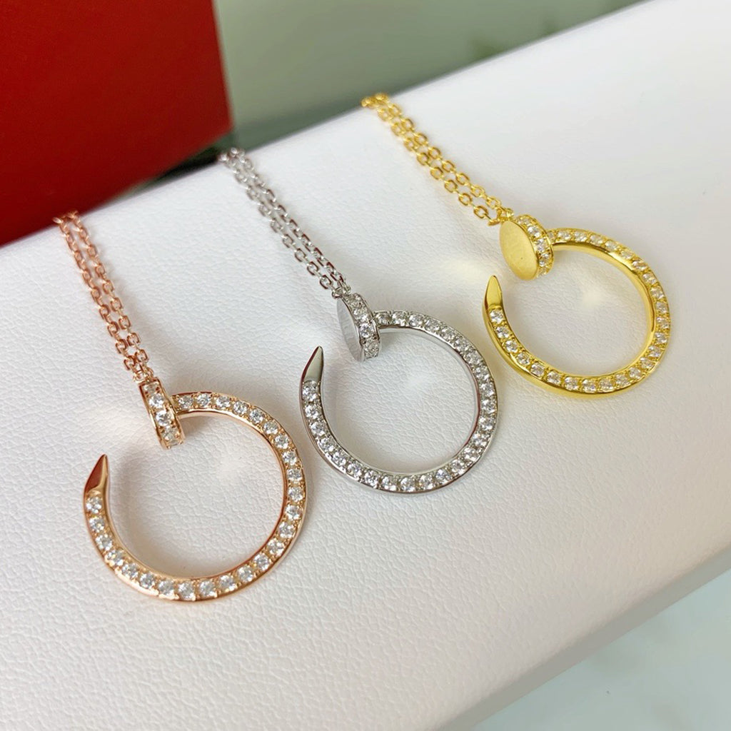 [sparkle Jewelery]JUSTE NECKLACE FULL DIAMOND
