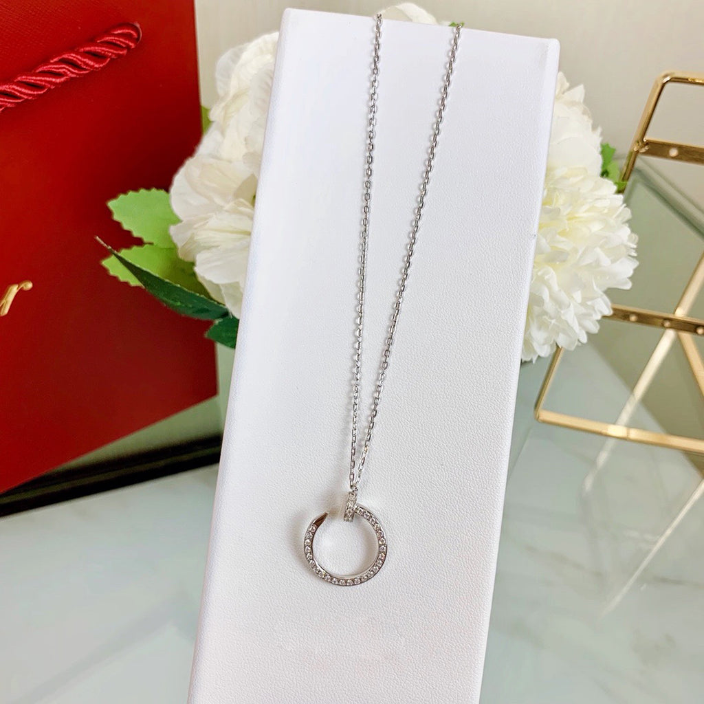 [sparkle Jewelery]JUSTE NECKLACE FULL DIAMOND