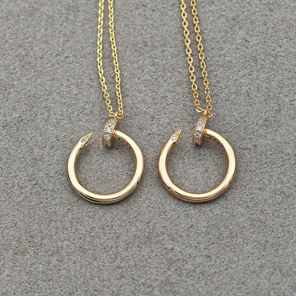 [sparkle Jewelery]JUSTE NECKLACE HALF DIAMOND