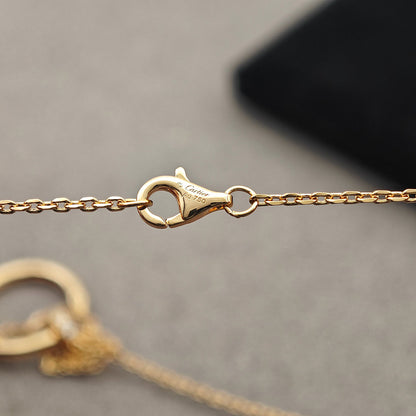 [sparkle Jewelery]JUSTE NECKLACE HALF DIAMOND