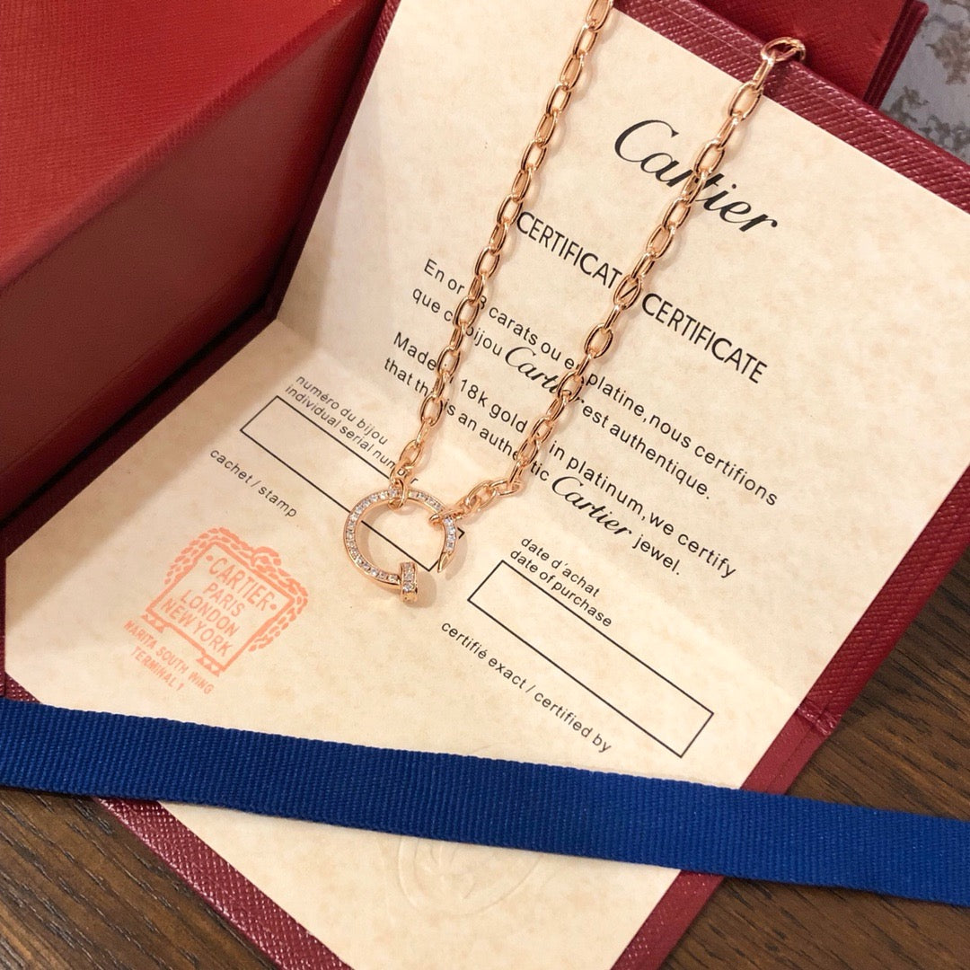 [sparkle] JUSTE NECKLACE FULL DIAMONDS