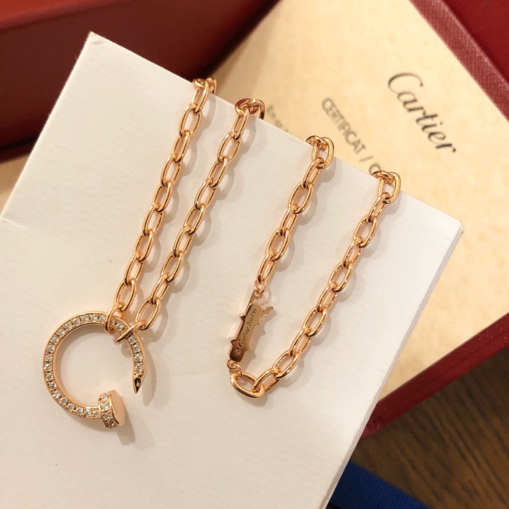 [sparkle] JUSTE NECKLACE FULL DIAMONDS