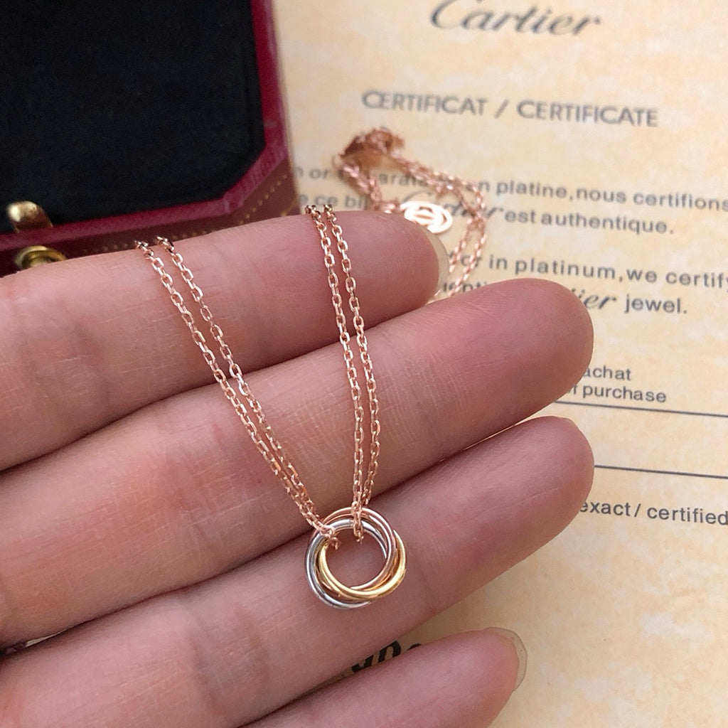 [sparkle Jewelery]TRINITY MINI NECKLACE