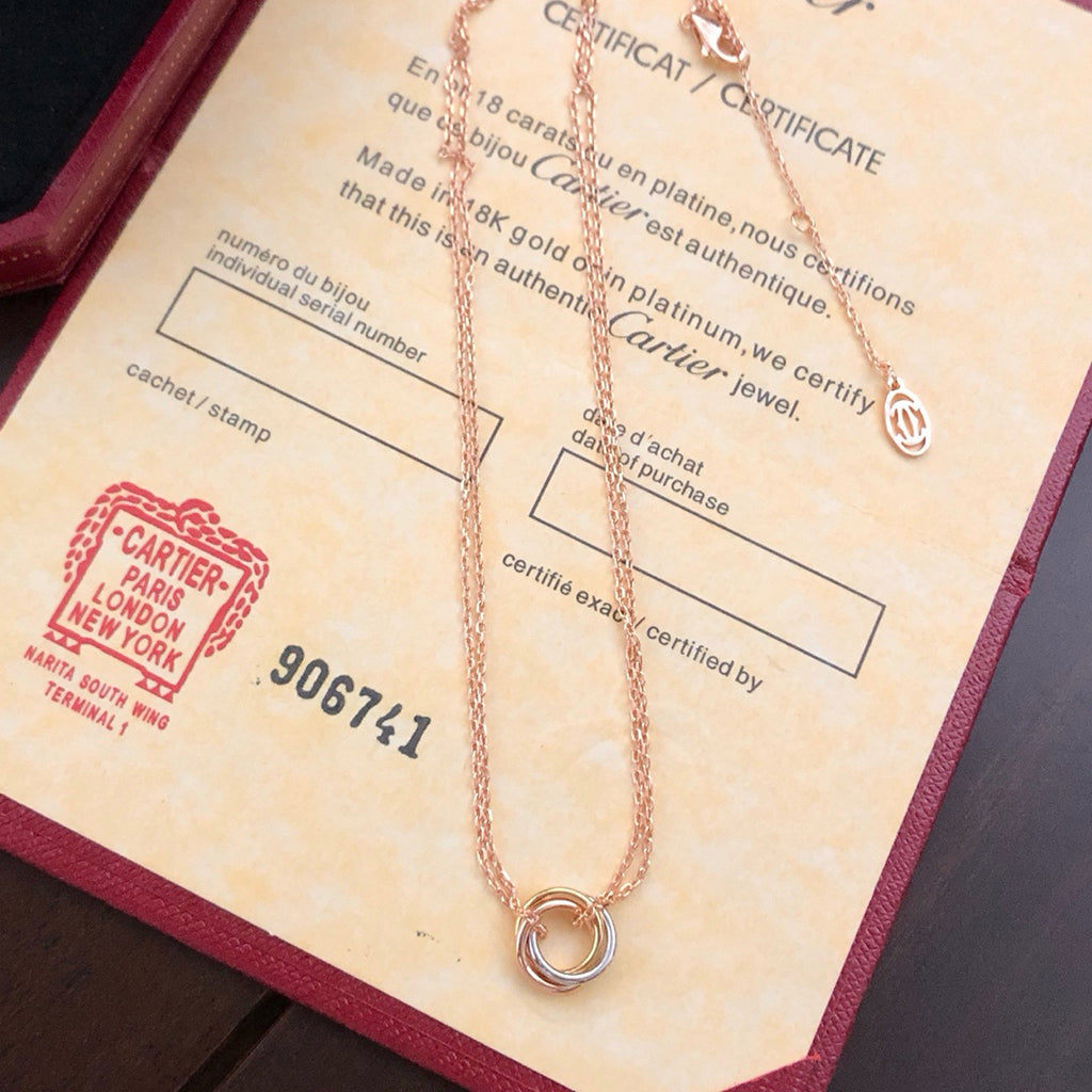 [sparkle Jewelery]TRINITY MINI NECKLACE