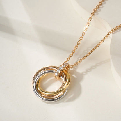 [sparkle Jewelery]TRINITY MEDIUM  DIAMONDS NECKLACE