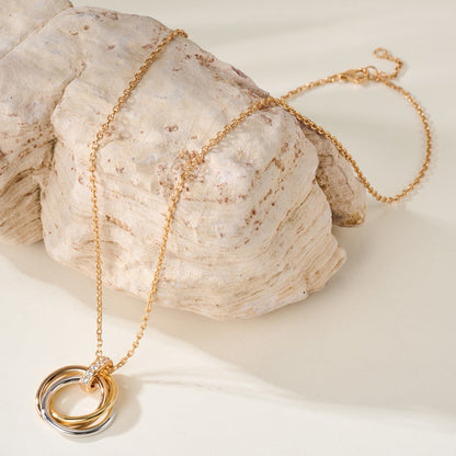 [sparkle Jewelery]TRINITY MEDIUM  DIAMONDS NECKLACE