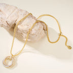 [sparkle Jewelery]TRINITY LARGE FULL DIAMOND  NECKLACE