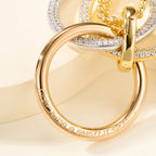 [sparkle Jewelery]TRINITY LARGE FULL DIAMOND  NECKLACE