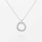 [sparkle Jewelery]TRINITY LARGE FULL DIAMOND  NECKLACE