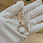 [sparkle Jewelery]TRINITY LARGE FULL DIAMOND  NECKLACE