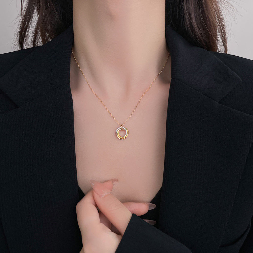 [sparkle Jewelery]TRINITY SMALL NECKLACE
