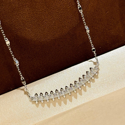 [sparkle Jewelery]CLASH  SMALL FULL DIAMOND NECKLACE