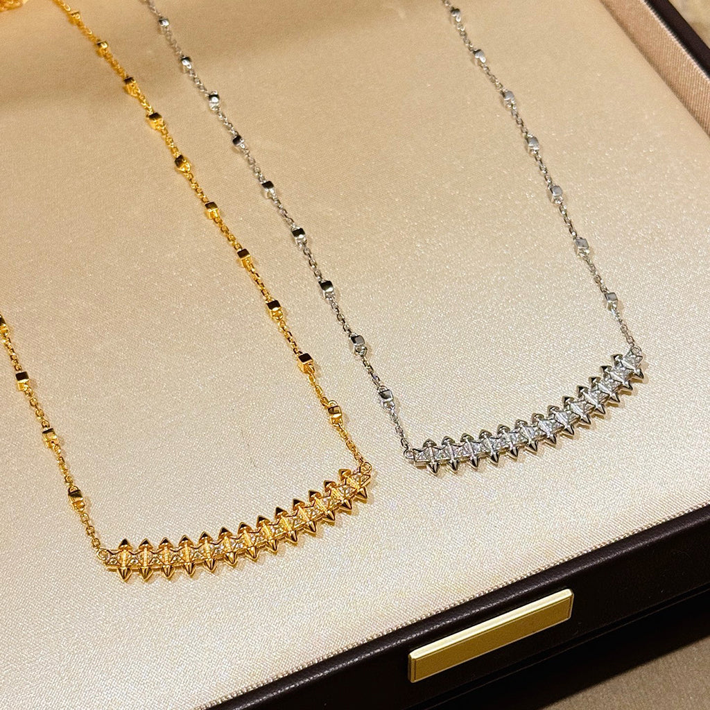 [sparkle Jewelery]CLASH  SMALL FULL DIAMOND NECKLACE