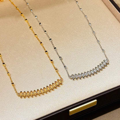 [sparkle Jewelery]CLASH  SMALL FULL DIAMOND NECKLACE