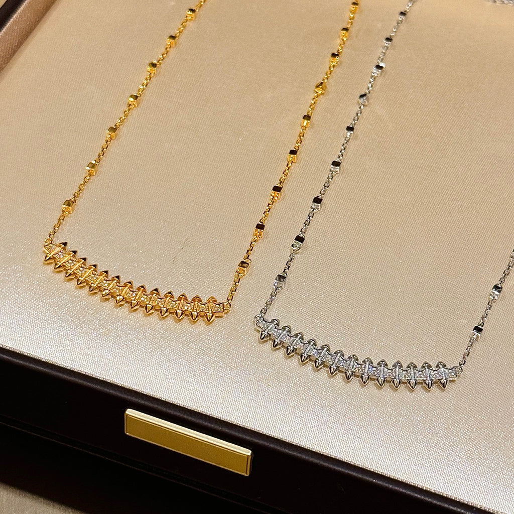 [sparkle Jewelery]CLASH  SMALL FULL DIAMOND NECKLACE
