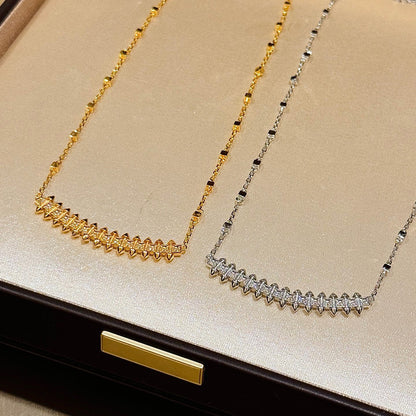 [sparkle Jewelery]CLASH  SMALL FULL DIAMOND NECKLACE