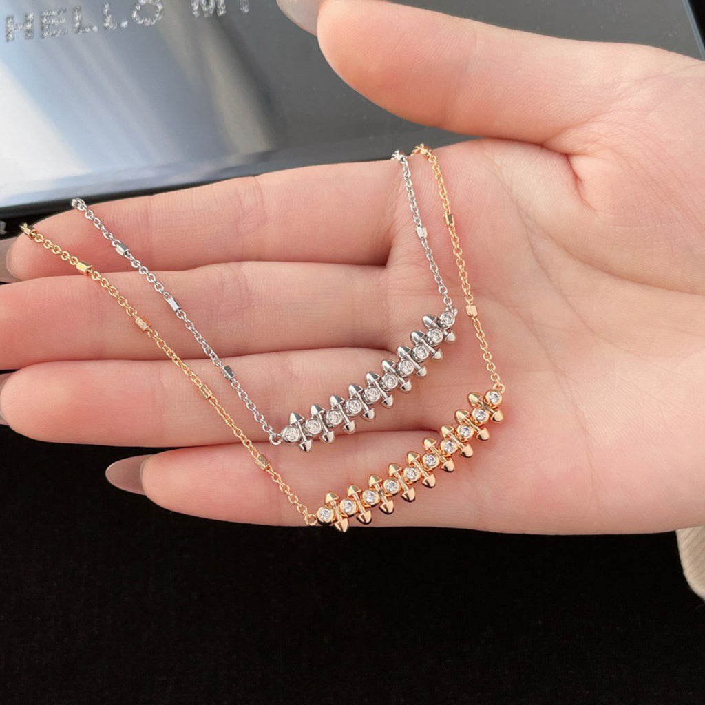 [sparkle Jewelery]CLASH  MEDIUM DIAMOND NECKLACE