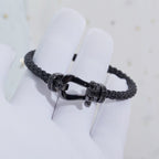 [sparkle Jewelry ]FORCE LARGE SERIES HORSESHOE BLACK SAMURAI BRACELET