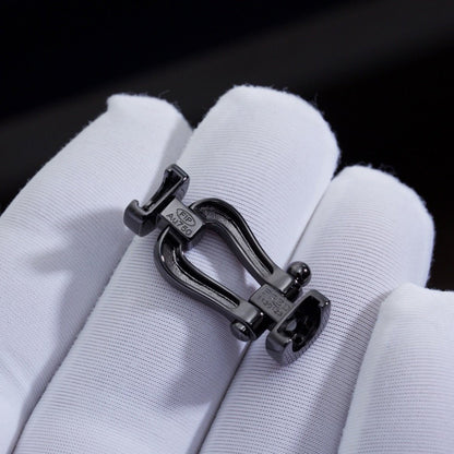 [sparkle Jewelry ]FORCE LARGE SERIES HORSESHOE BLACK SAMURAI BRACELET