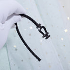 [sparkle Jewelry ]FORCE LARGE SERIES HORSESHOE BLACK SAMURAI BRACELET