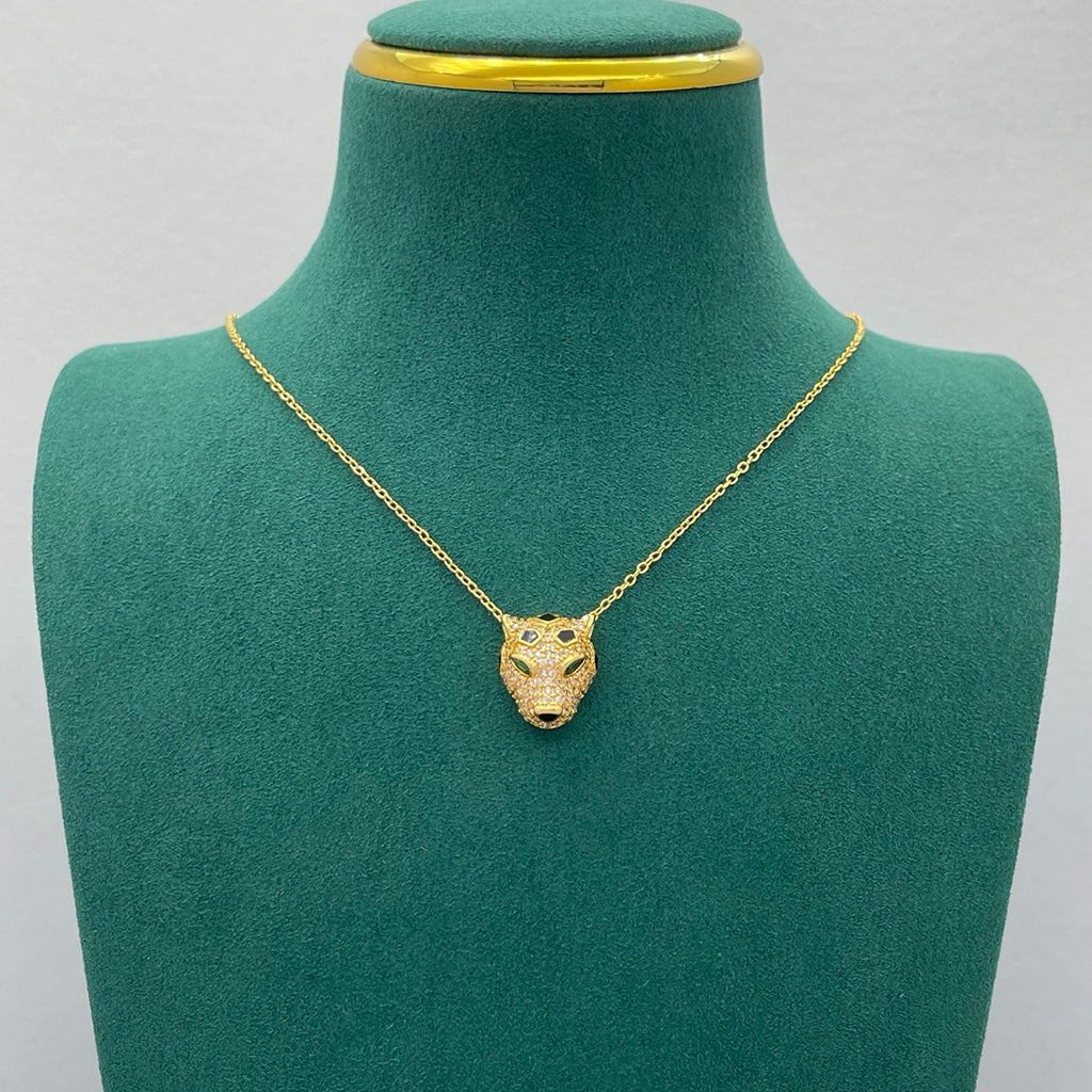 [sparkle Jewelery]PANTHERE FULL DIAMOND NECKLACE