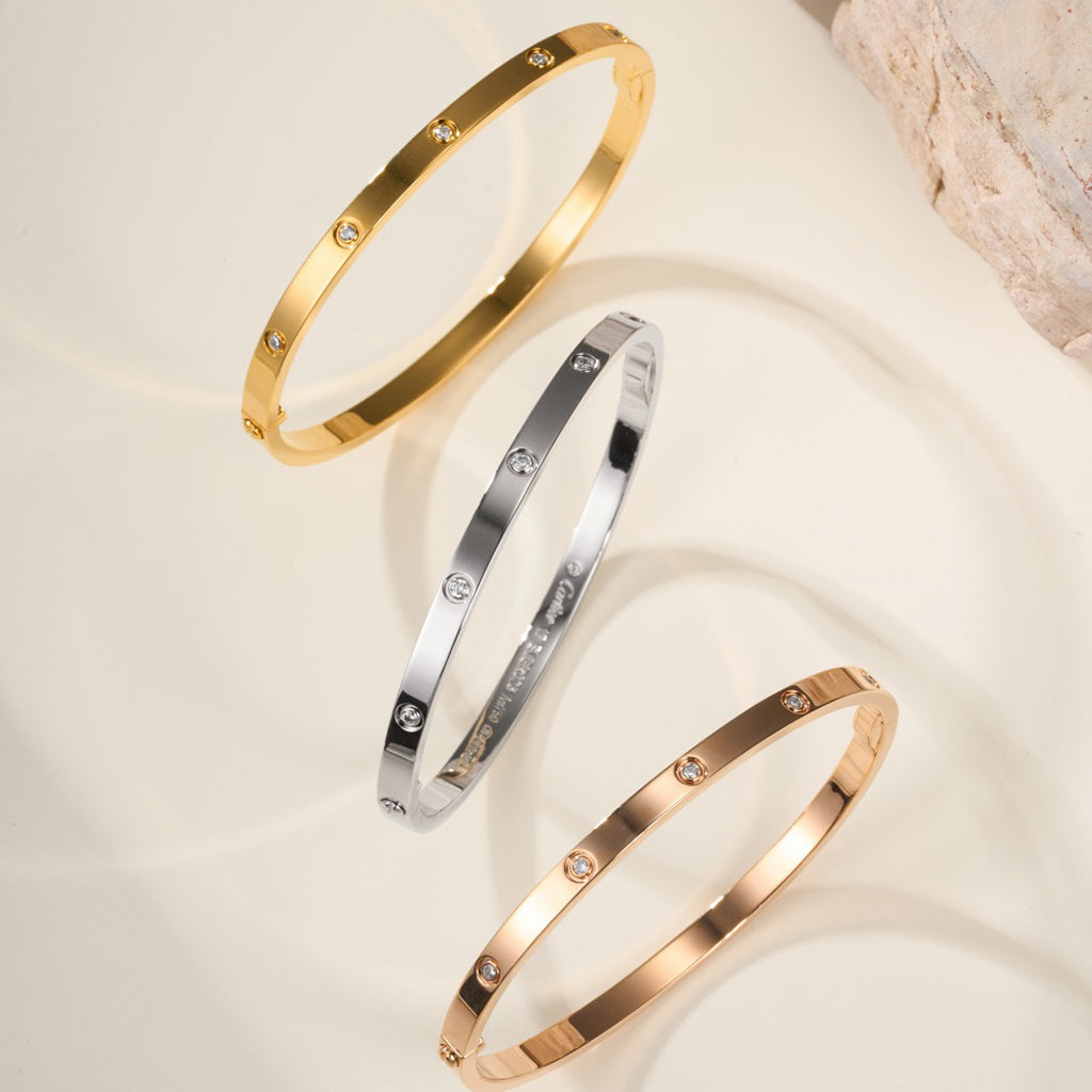 [sparkle Jewelery]LOVE BRACELET 3.65MM 10 DIAMONDS