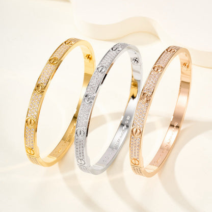 [sparkle Jewelery]LOVE BRACELET 4.8MM DIAMOND-PAVED