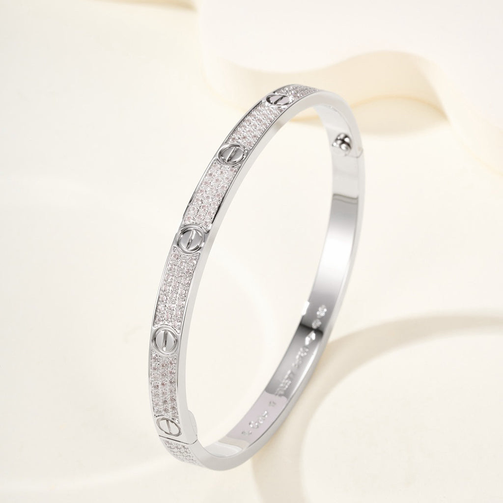 [sparkle Jewelery]LOVE BRACELET 4.8MM DIAMOND-PAVED